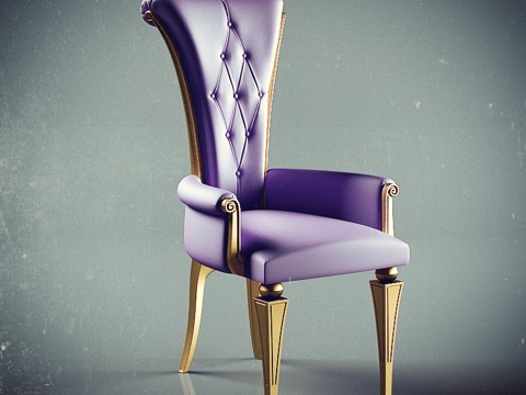  法式休闲椅 休闲椅3d模型 