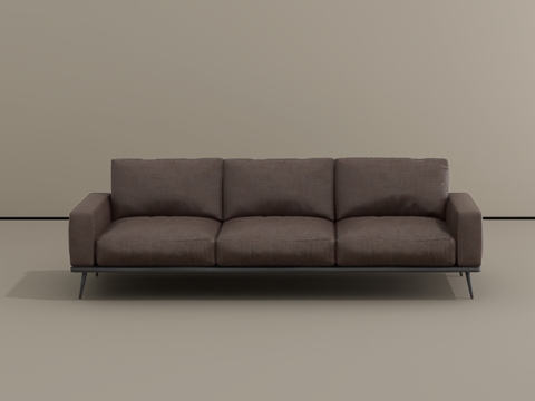 多人沙发su模型