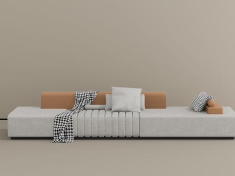 多人沙发su模型