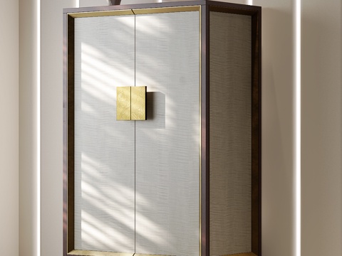 现代中古衣柜 中古风衣柜 宋氏衣柜 现代轻奢衣柜 轻奢衣柜su模型su模型