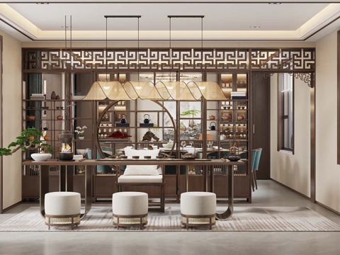  茶室 × 会所茶室 × 办公室茶室 × 别墅茶室 ×3d模型 
