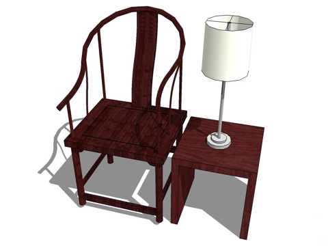 实木桌椅 实木椅子 实木桌子 椅子 桌子 茶几su模型