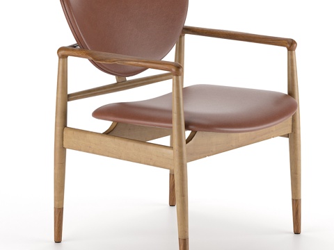  芬恩·尤尔48号扶手椅3d模型 