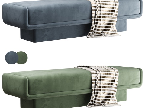  Gallottiradice贵妃凳 床尾凳 长凳3d模型 