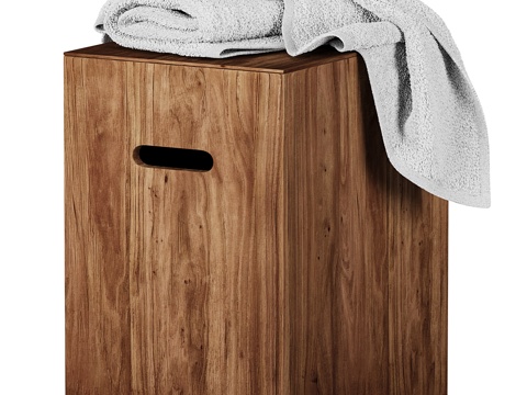  浴室凳 毛巾3d模型 