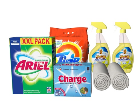 现代洗衣清洁用品su模型