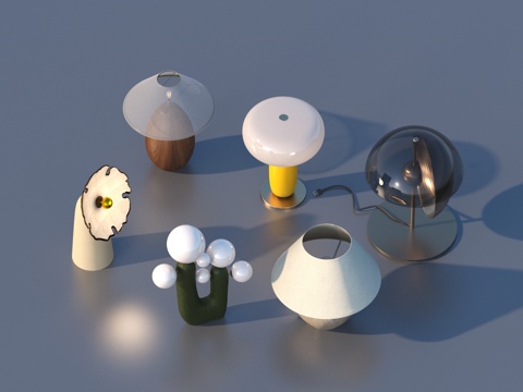  台灯 桌灯 灯具3d模型 