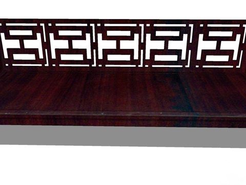 罗汉床 塌 实木床 床 实木罗汉床 沙发床 实木沙发su模型