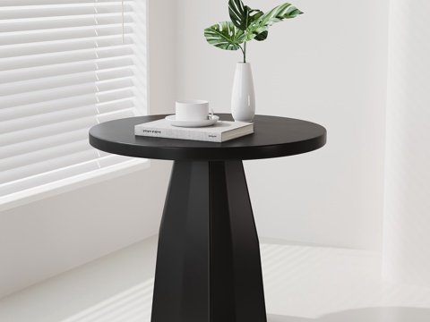 现代意式边几 圆几su模型