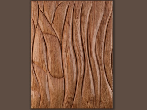  新中式木板3d模型 