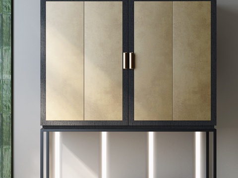 现代玄关柜 意式玄关柜 意式边柜 意式装饰柜 意式玄关柜su模型