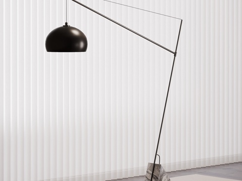 现代意式鱼线灯 落地灯su模型