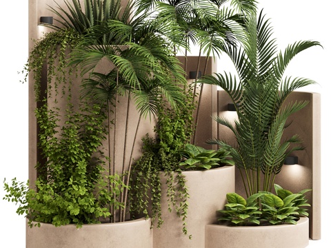  新中式侘寂庭院景观 景观集3d模型 