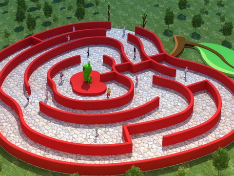  迷宫 苹果 苹果园 苹果乐园 景观 乐园3d模型 