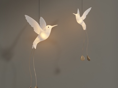 床头小吊灯 餐厅吊灯su模型