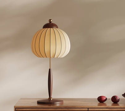  法式中古台灯 复古台灯 新中式台灯3d模型 