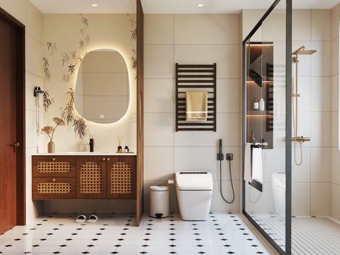 宋式中古卫生间su模型