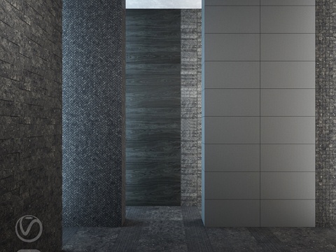  Italon Room Black Stone 墙布 瓷砖3d模型 