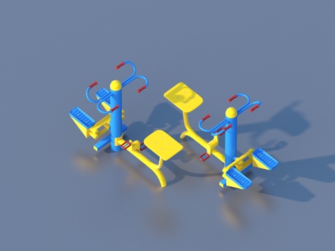  健身器材3d模型 