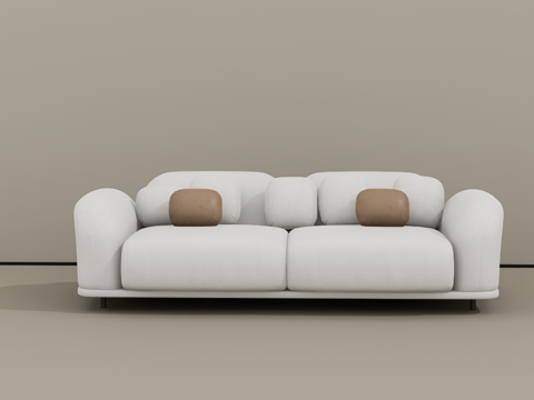  双人沙发su模型 