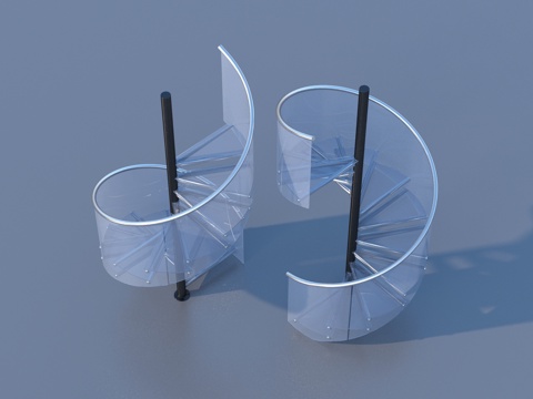  楼梯 扶手楼梯3d模型 