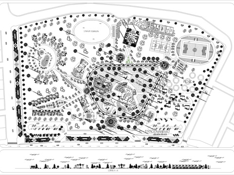 游乐园规划设计图cad施工图