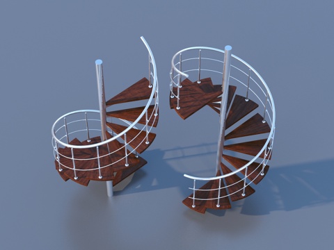  楼梯 扶手楼梯3d模型 