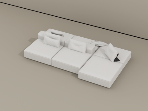 沙发组合su模型