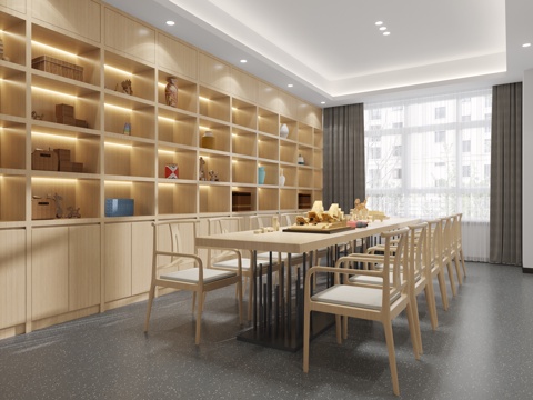  现代 现代教室 手工室3d模型 