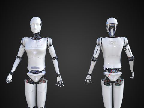 接待机器人su模型