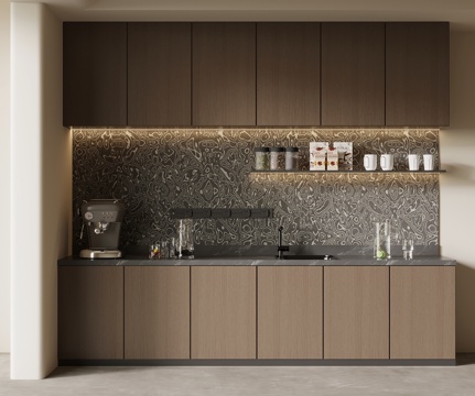  现代意式酒柜 餐边柜3d模型 