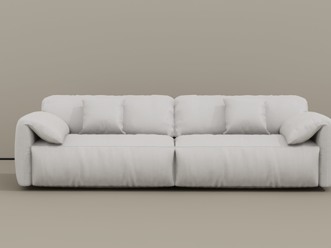  双人沙发su模型 