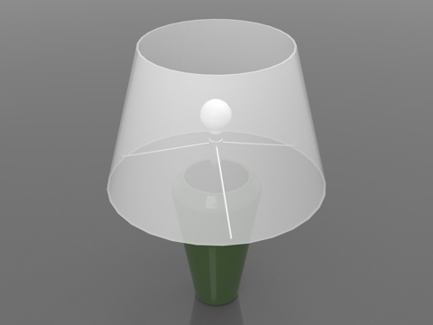  台灯 灯罩 灯座 灯具 家居照明3d模型 