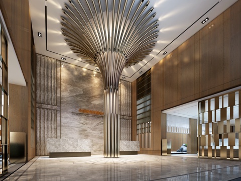  现代售楼处3d模型 