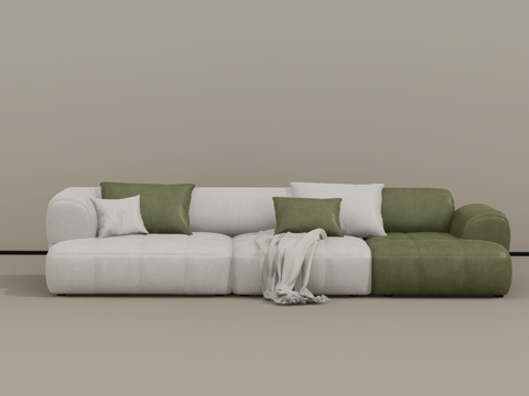  双人沙发su模型 