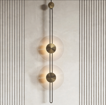  现代壁灯su模型 