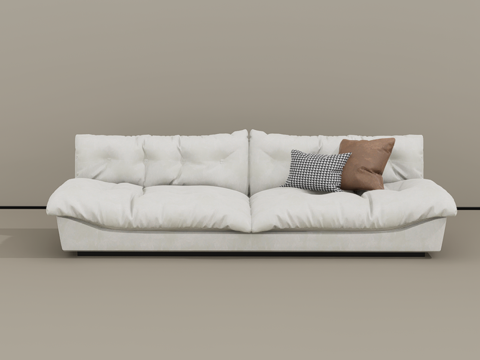  双人沙发su模型 