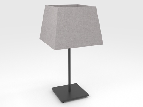  台灯 灯罩 简约 现代 方形3d模型 