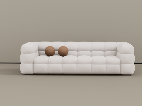  双人沙发su模型 