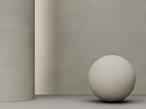  现代素色粗麻布壁纸 墙布 壁布3d模型 