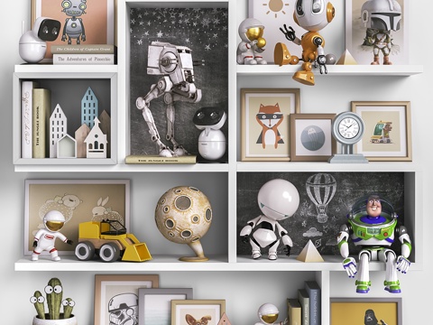  现代儿童陈设 儿童玩具3d模型 