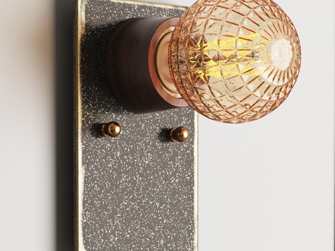  新中式轻奢 ROMATTI 金属壁灯3d模型 