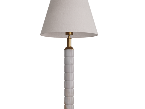  现代简约轻奢台灯 台灯 简约台灯 书房台灯  灯3d模型 