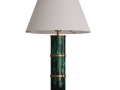  现代简约轻奢台灯 台灯 简约台灯 书房台灯  灯3d模型 