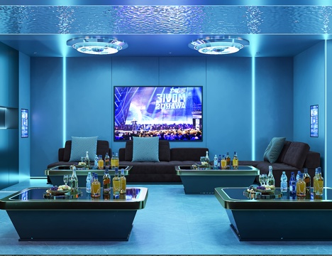  现代ktv包间3d模型 