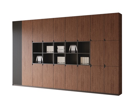 现代办公室书柜 文件柜su模型