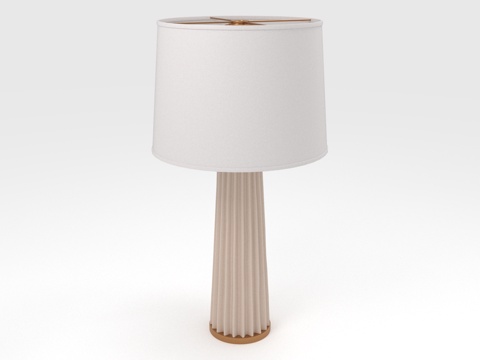  台灯 灯罩 立柱底座 家居照明 装饰灯具3d模型 