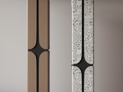  现代意式柱子 方柱3d模型 