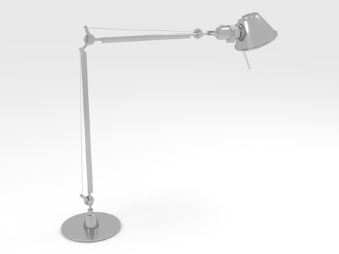  台灯 台灯支架 调节臂 金属灯 办公灯3d模型 