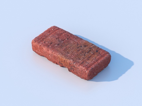  红砖  砖头 水泥砖 混凝土砖3d模型 